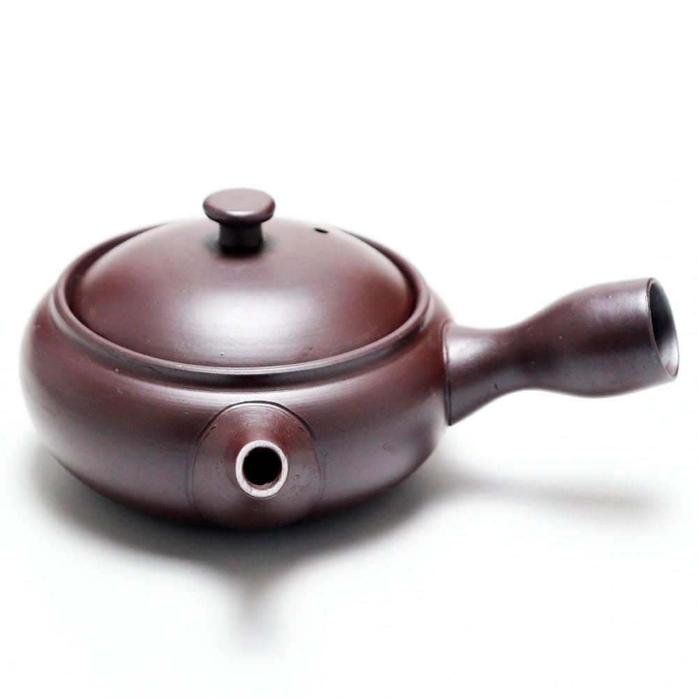 Amazon | 深蒸し茶用急須 平型 出る茶F 常滑焼 茶泥 200cc 茶器とは